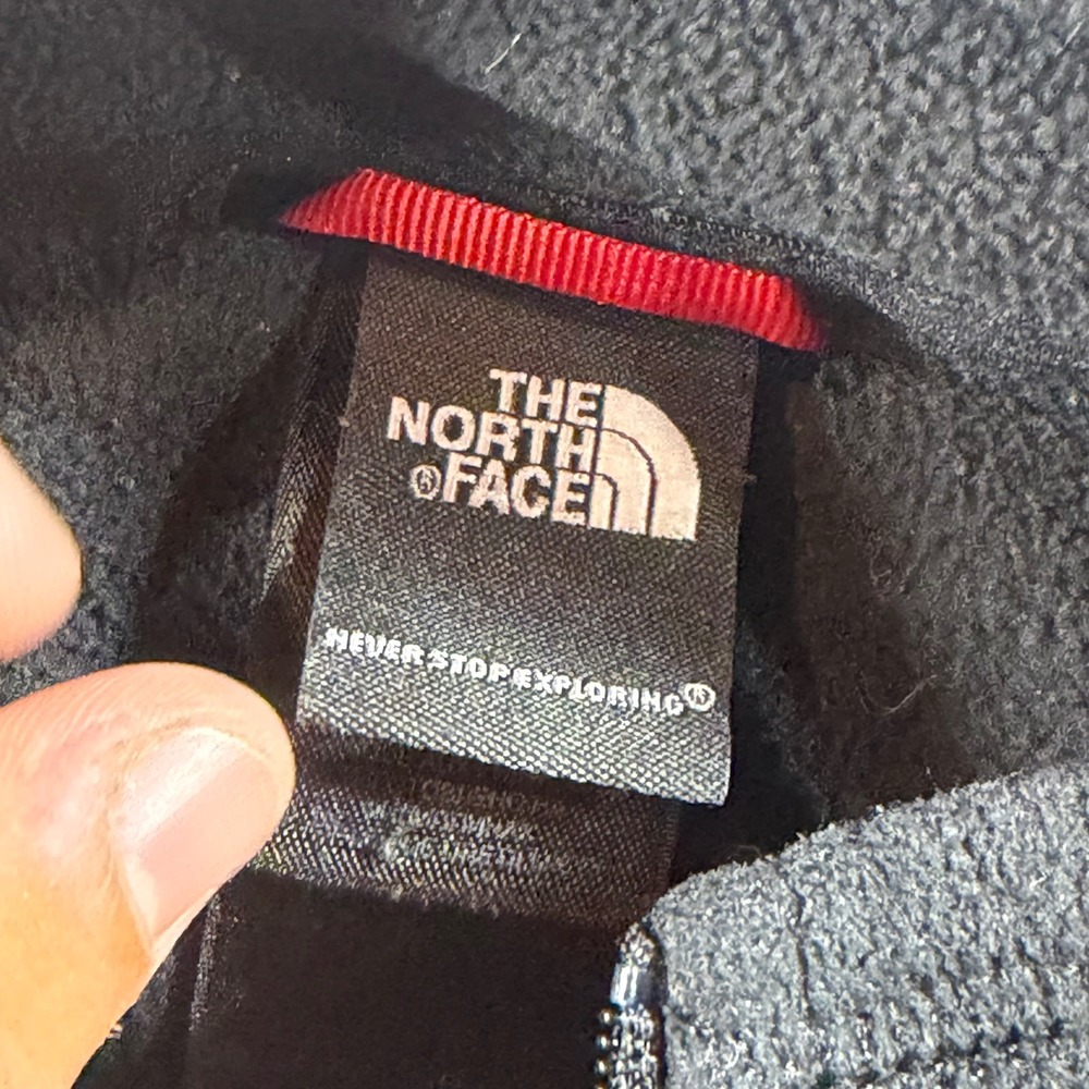 The North Face Fleece Pullover Mens L Black Excellent 1/4 Zip TKA 100 Top - Picture 6 of 8
